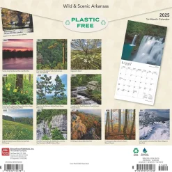 BrownTrout 2025 Arkansas Wild & Scenic 12" x 12" Monthly Square Wall Calendar (9781975474478) Discount