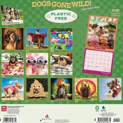 BrownTrout 2025 Avanti Dogs Gone Wild 12" x 12" Monthly Wall Calendar (9781975479671) Online