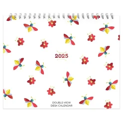 BrownTrout 2025 Busy Bees 7.5" x 6" Monthly Double-View Easel Desk Calendar (9781975478452) Online