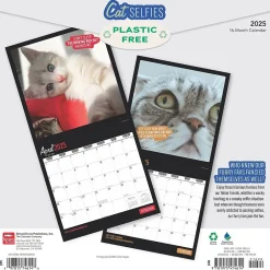 BrownTrout 2025 Cat Selfies 12" x 12" Monthly Wall Calendar (9781975474614) Sale