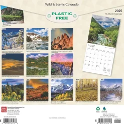 BrownTrout 2025 Colorado Wild & Scenic 12" x 24" Monthly Square Wall Calendar (9781975474713) Sale