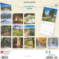 BrownTrout 2025 Country Roads 12" x 12" Monthly Wall Calendar (9781975474737) Discount