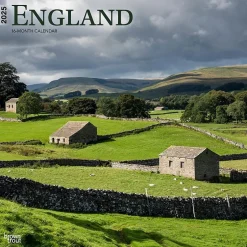 BrownTrout 2025 England 12" x 12" Monthly Square Wall Calendar (9781975476953) Hot