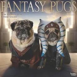 BrownTrout 2025 Fantasy Pugs 12" x 12" Monthly Square Wall Calendar (9781975479824) Best