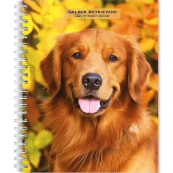 BrownTrout 2025 Golden Retrievers 6" x 7.75" Weekly Engagement Planner, Paper Cover, Multicolored (9781975473150) New