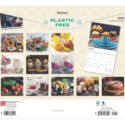 BrownTrout 2025 Kitchen 14" x 24" Monthly Deluxe Wall Calendar, (9781975473051) Best