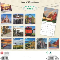 BrownTrout 2025 Land of 10000 Lakes Minnesota Places 12" x 24" Monthly Square Wall Calendar (9781975483005) Online