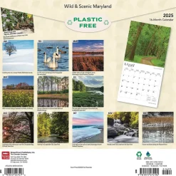BrownTrout 2025 Maryland Wild & Scenic 12" x 12" Monthly Square Wall Calendar (9781975475192) Sale