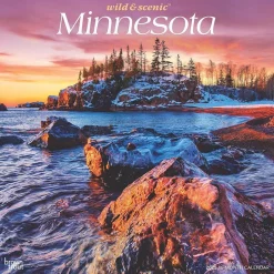 BrownTrout 2025 Minnesota Wild & Scenic 12" x 12" Monthly Square Wall Calendar (9781975475284) New