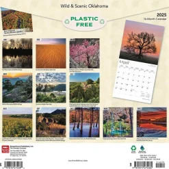 BrownTrout 2025 Oklahoma Wild & Scenic 12" x 12" Monthly Wall Calendar (9781975475482) Best