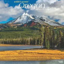BrownTrout 2025 Oregon Wild & Scenic 12" x 12" Monthly Wall Calendar (9781975475505) Clearance