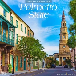 BrownTrout 2025 Palmetto State South Carolina Places 12" x 12" Monthly Wall Calendar (9781975483050) Discount
