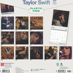 BrownTrout 2025 Taylor Swift OFFICIAL 12" x 24" Monthly Square Wall Calendar (9781975479633) Discount