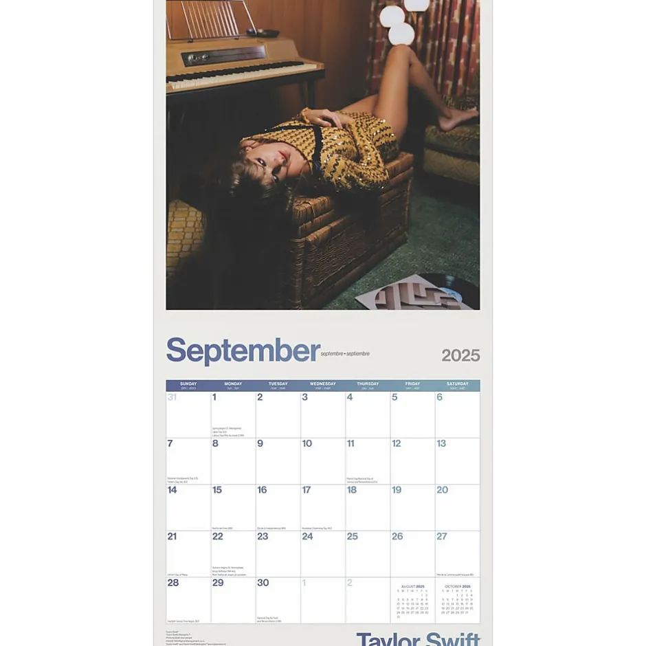 BrownTrout 2025 Taylor Swift OFFICIAL 12" x 24" Monthly Square Wall Calendar (9781975479633) Discount