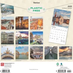 BrownTrout 2025 Venice 12" x 12" Monthly Wall Calendar (9781975476311) Online