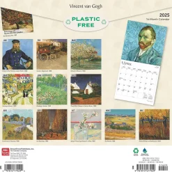 BrownTrout 2025 Vincent van Gogh 12" x 12" Monthly Wall Calendar (9781975477929) Best
