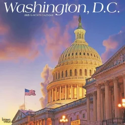 BrownTrout 2025 Washington D.C. 12" x 12" Monthly Wall Calendar (9781975475888) Clearance