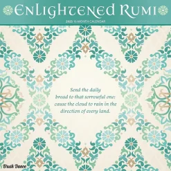 Brush Dance 2025 Enlightened Rumi 12" x 24" Monthly Square Wall Calendar (9781975478551) Online
