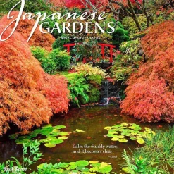 Brush Dance 2025 Japanese Gardens 12" x 12" Monthly Wall Calendar (9781975478582) Outlet