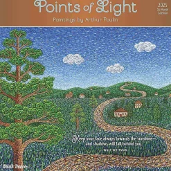 BrownTrout 2025 Brush Dance Points of Light 12" x 24" Monthly Square Wall Calendar, (9781975481230) Outlet