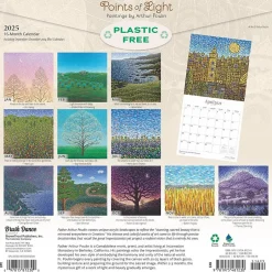 BrownTrout 2025 Brush Dance Points of Light 12" x 24" Monthly Square Wall Calendar, (9781975481230) Outlet