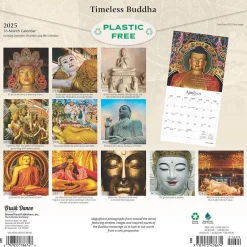 Brush Dance 2025 Timeless Buddha 12" x 12" Monthly Wall Calendar (9781975478674) Online