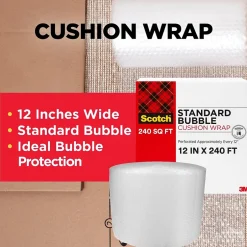 Scotch 3/16" Bubble Roll, 12" x 10' (7920-ESF)* Bubble Rolls