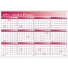 ComplyRight 2025 Full Calendar Planner 36" x 24" Yearly Dry Erase Wall Calendar, Burgundy (J0056BU) Clearance