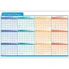 ComplyRight 2025 Quarterly Planner 36" x 24" Yearly Dry Erase Wall Calendar, Red/Blue/Orange (J0061) Outlet
