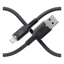 360 Electrical Fluid Lightning to USB-A Charging Cable, 5 ft., Granite (3E0794-GRG8NA)