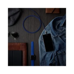 Power Cables<360 Electrical Habitat 8' USB A Male/Lightning 8-Pin Male, Navy (360651-NV)