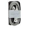 Extension Cords<360 Electrical Habitat Braided 8' Extension Cord, 3-Outlet, Multicolor (360426)