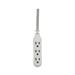 Extension Cords<360 Electrical Habitat Modern Collection 15' Extension Cord, 3-Outlet, Tungsten (360429-TU-8ES)