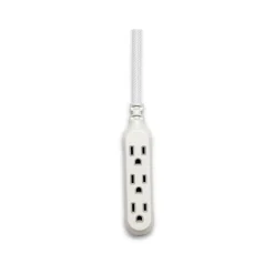 Extension Cords<360 Electrical Habitat Modern Collection 8' Extension Cord, 3-Outlet, Titanium (360417-TI-8ES)