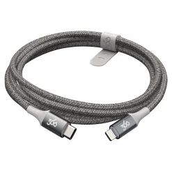 360 Electrical Lightning USB Cable for iPhone/iPad/iPod Touch, Charcoal (360704-CH)