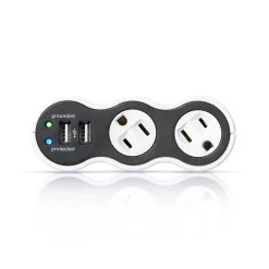 Surge Protectors & Power Strips<360 Electrical PowerCurve 2 Outlet Rotatable, 306 Joules (36053)