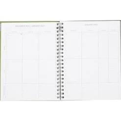 Fringe 2025 Magnolia 8.75" x 11" Claendar Year Weekly & Monthly Planner, Paper Cover, Multicolor (855PA001FSC) New