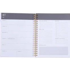 Gartner Studios 2024-2025 Pink Palm Tree 9.13" x 11.3" Academic Weekly & Monthly Planner, Plastic Cover, Pink (175671) Clearance