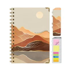 Global Printed Products 2024-2025 Golden Desert 5.5" x 8" Academic Weekly & Monthly Planner, Paper Cover, Multicolor Sale
