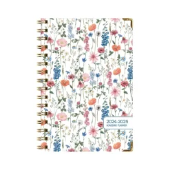 Global Printed Products 2024-2025 Botanical 5.5" x 8" Academic Weekly & Monthly Planner, Paper Cover, Multicolor (AY24-30-S) Outlet