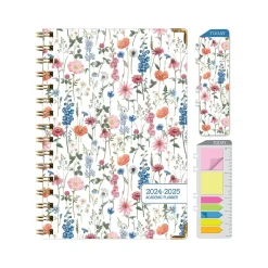 Global Printed Products 2024-2025 Botanical 5.5" x 8" Academic Weekly & Monthly Planner, Paper Cover, Multicolor (AY24-30-S) Outlet
