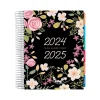 Global Printed Products 2024-2025 Floral Pink 8.5" x 11" Academic Weekly & Monthly Planner, Plastic Cover, Multicolor Discount