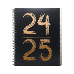 Global Printed Products 2024-2025 Pick Your Own 8.5" x 11" Academic Weekly & Monthly Planner, Vinyl Cover, Assorted Colors Sale