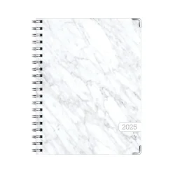 Global Printed Products 2025 8.5" x 11" Weekly & Monthly Planner, Paperboard Cover, White/Gray (SPLS25-8511-06) Sale