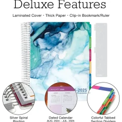 Global Printed Products 2024-2025 Deluxe Teacher 8.5" x 11" Academic Year Planner, Laminated Cover, Multicolor (DTP-AY24-0002) Best