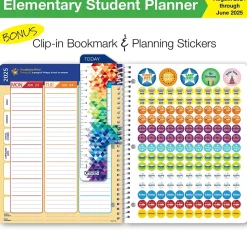 Global Printed Products 2024-2025 8.5" x 11" Academic Year Planner, Paper Cover, Multicolor (AY24EM851103-CP)