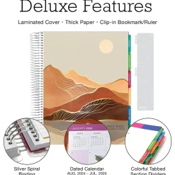 Global Printed Products 2024-2025 Deluxe Teacher 8.5" x 11" Academic Year Planner, Paper Cover, Multicolor (DTP-AY24-0045) Discount