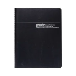 House of Doolittle 2024-2025 8.5" x 11" Academic Weekly Appointment Book, Leatherette Cover, Black (257202-25) Sale