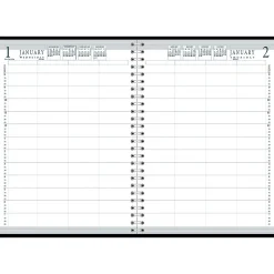 House of Doolittle 2025 8.5" x 11" Daily 4-Person Group Practice Planner, Faux Leather Cover, Black (28292-25) Hot