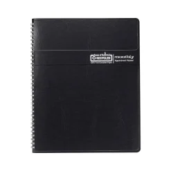 House of Doolittle 2025 8.5" x 11" Monthly Planner, Faux Leather Cover, Black (26202-25) Sale
